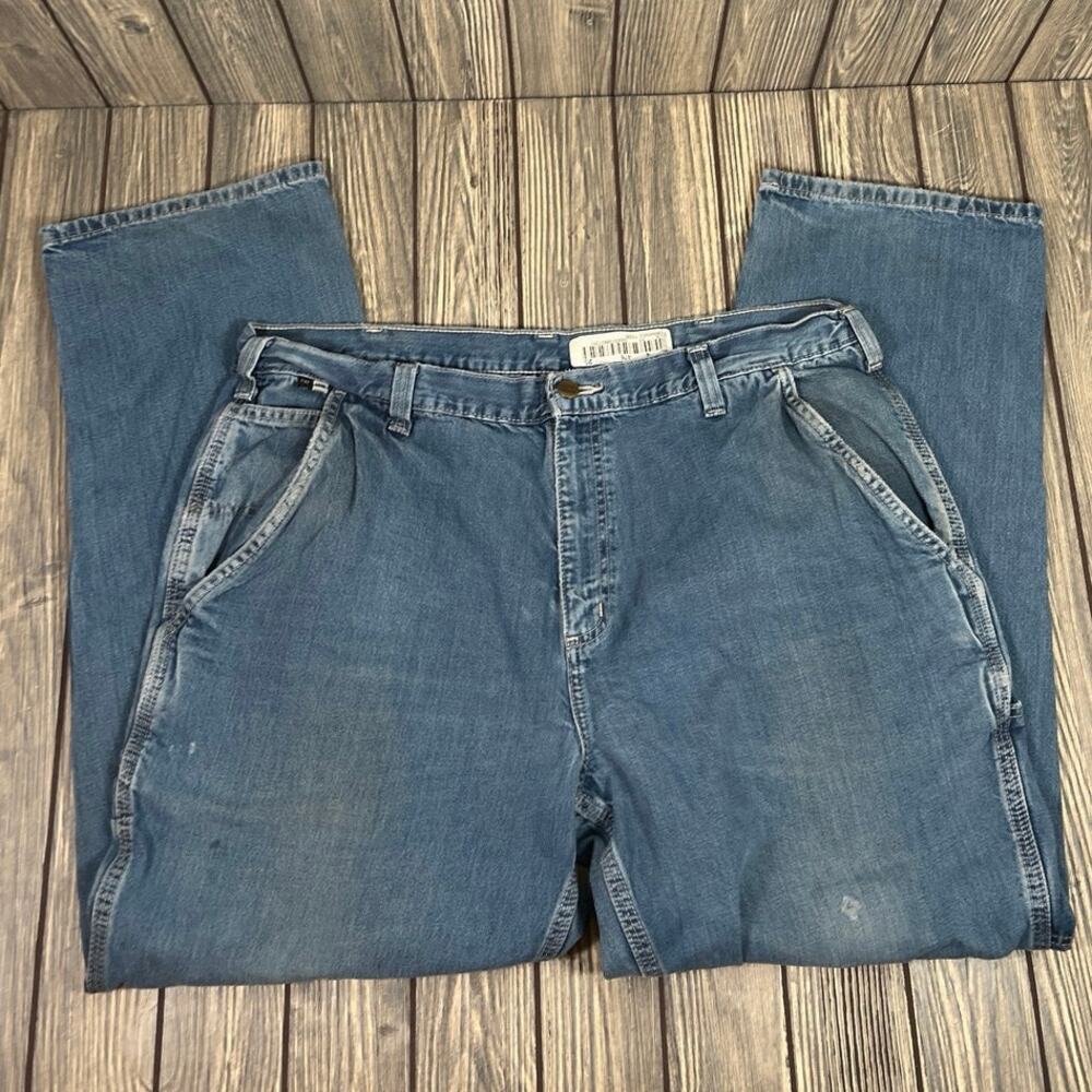 Carhartt FR Carpenter Utility Jeans Pants‎ Men Sz 40x32 Grunge Workwear Vintage